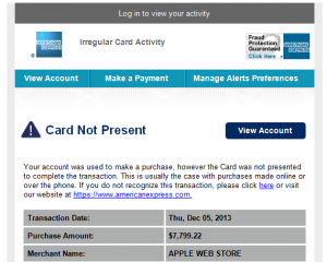 American Express Scam Email